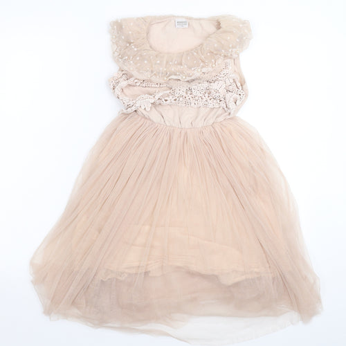 Fashion Boutique Girls Beige   Fit & Flare  Size S