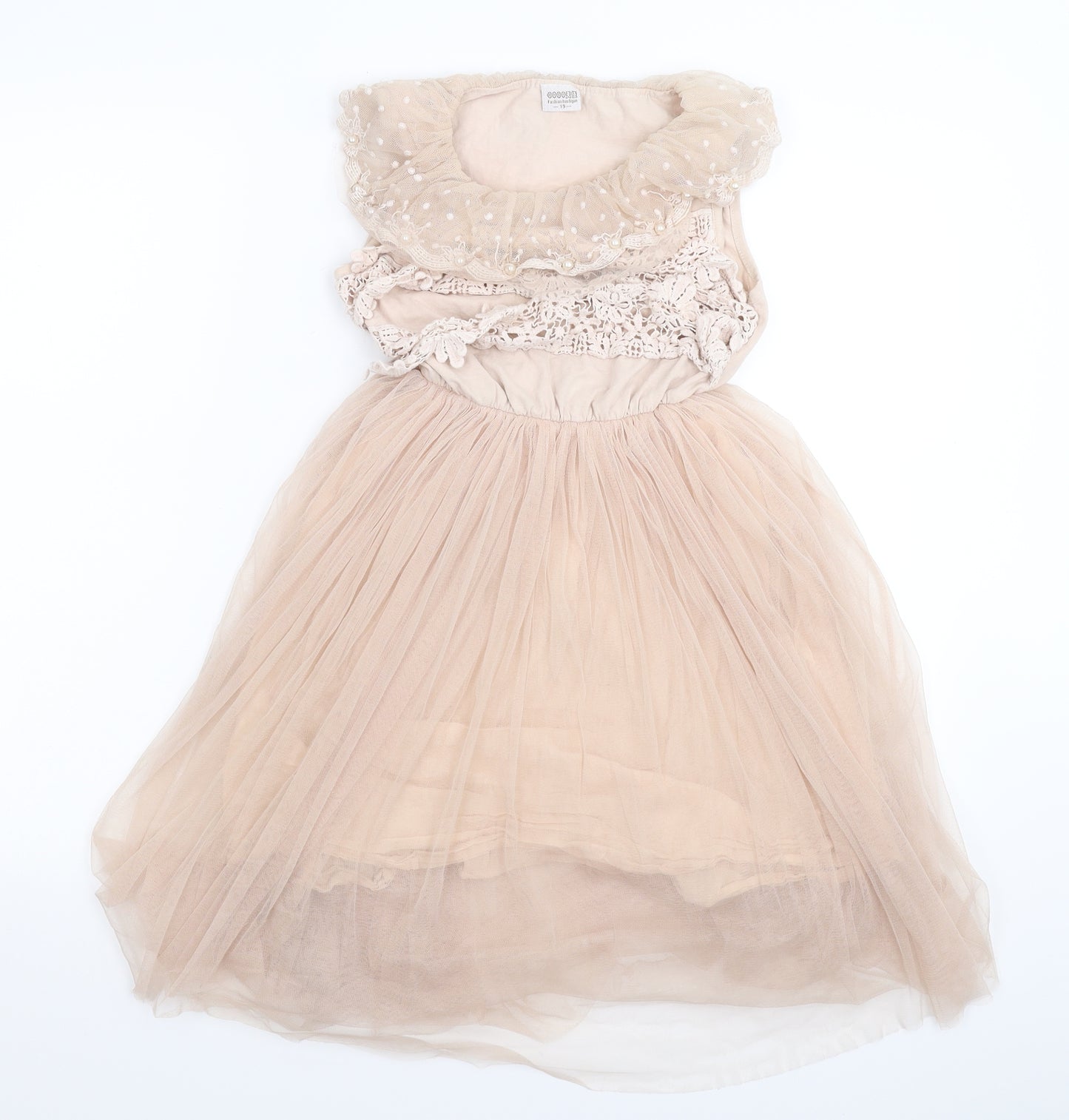 Fashion Boutique Girls Beige   Fit & Flare  Size S