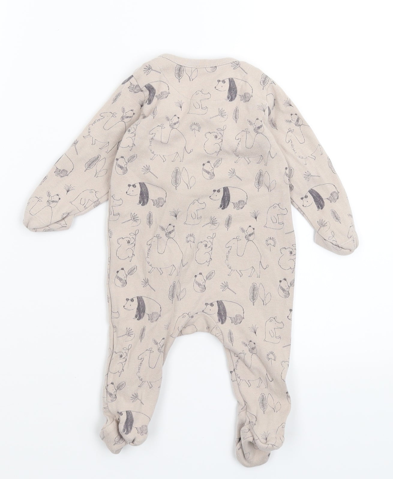 Marks and Spencer Baby Grey   Babygrow One-Piece Size 3-6 Months