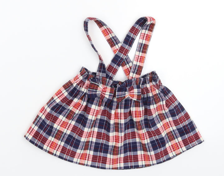 George Girls Multicoloured Check Flare Skirt Size 0-3 Months
