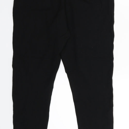 Divided Womens Black   Cropped Trousers Size L L24 in