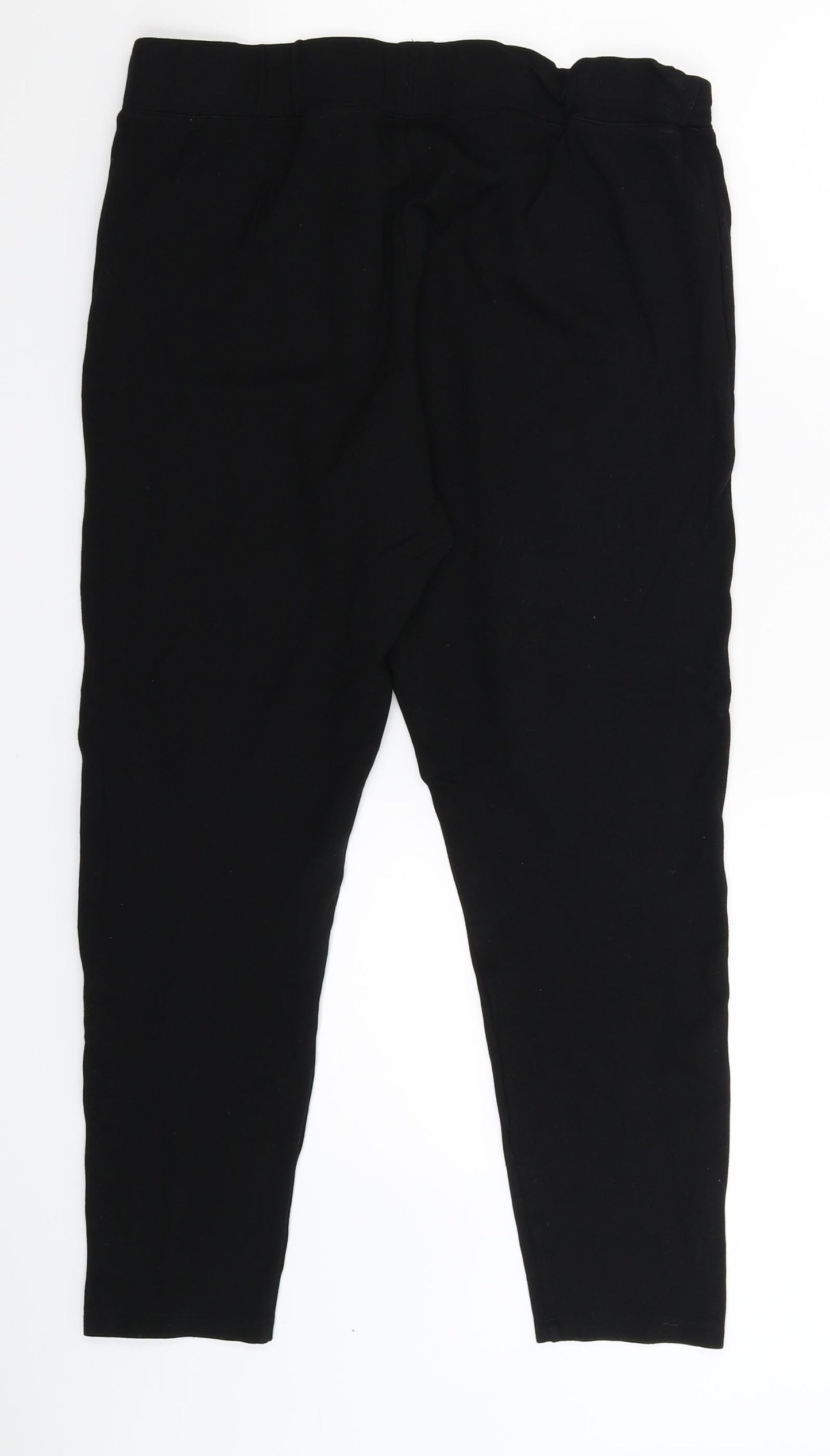 Divided Womens Black   Cropped Trousers Size L L24 in