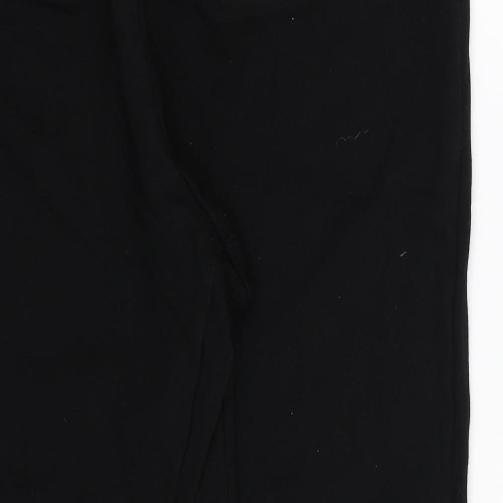 Divided Womens Black   Cropped Trousers Size L L24 in