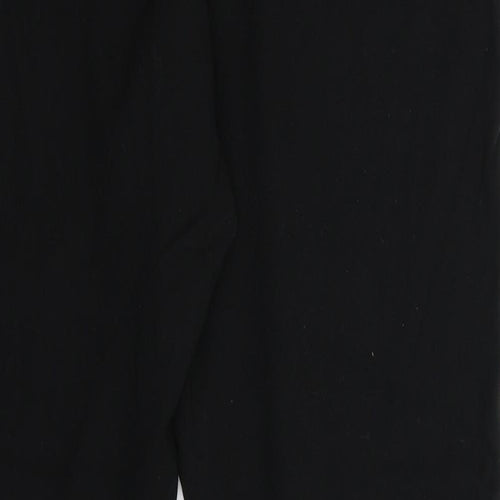 Divided Womens Black   Cropped Trousers Size L L24 in
