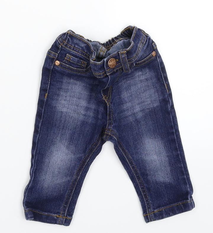 Merc Baby Blue Denim Capri Jeans Size 3-6 Months