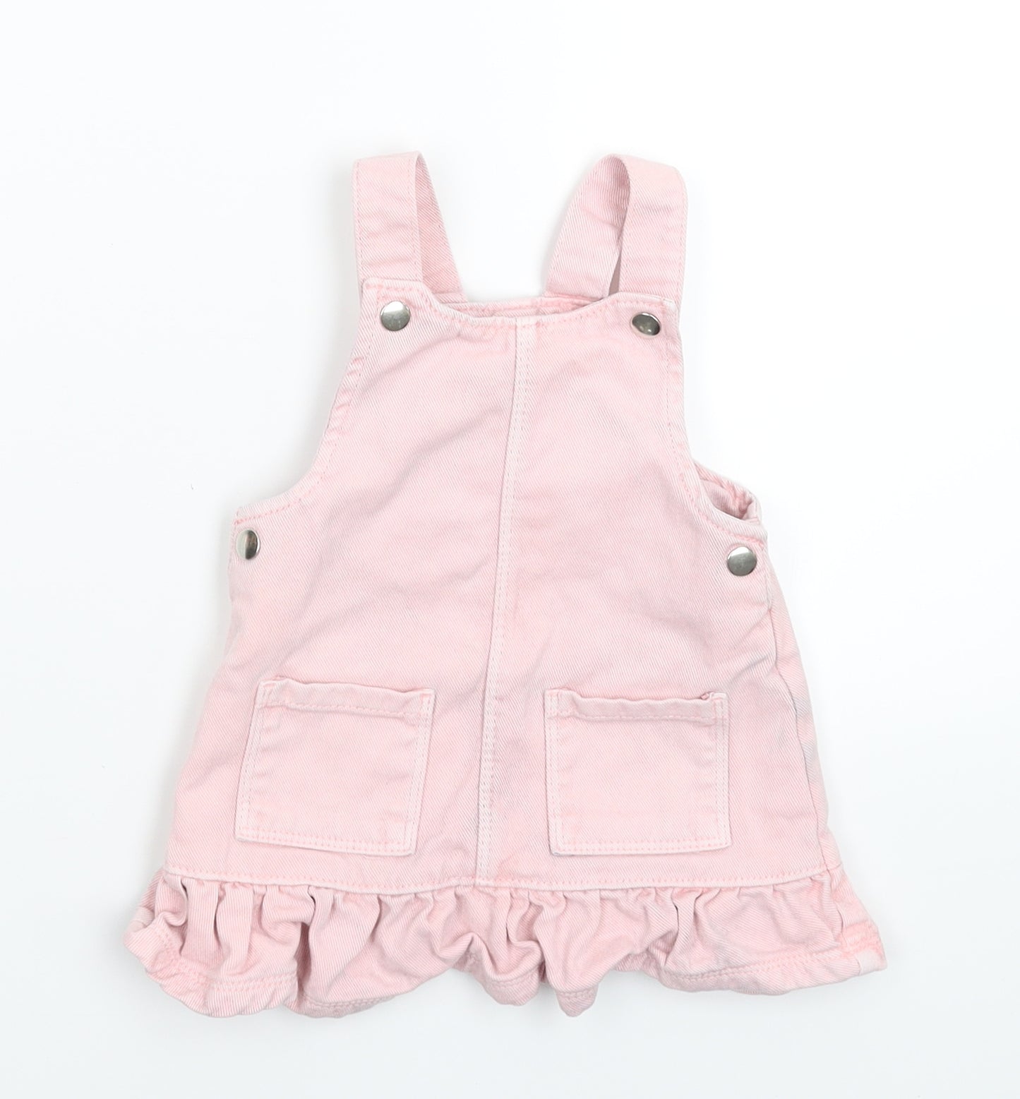 Fred & Flo Girls Pink  Denim A-Line  Size 6-9 Months