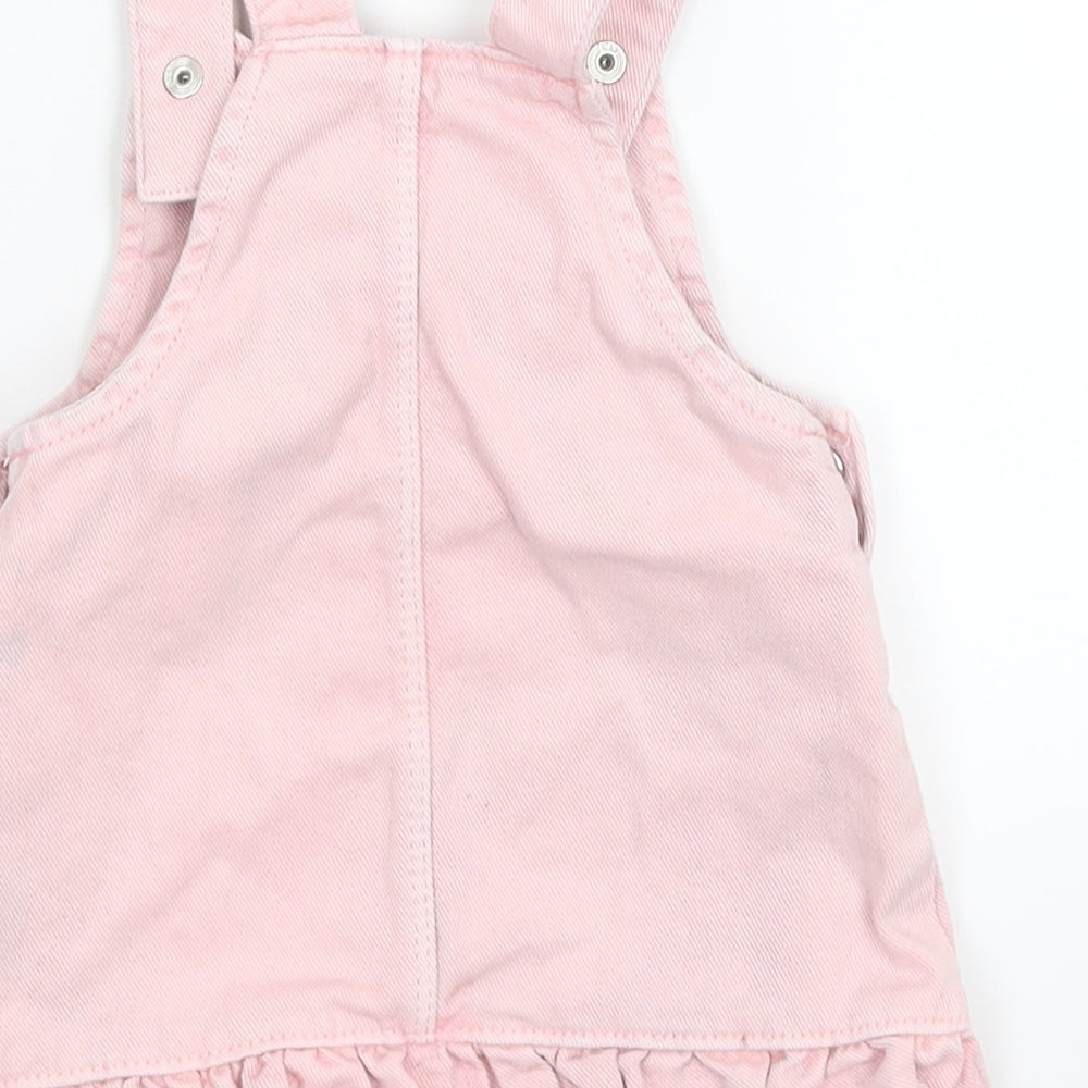 Fred & Flo Girls Pink  Denim A-Line  Size 6-9 Months