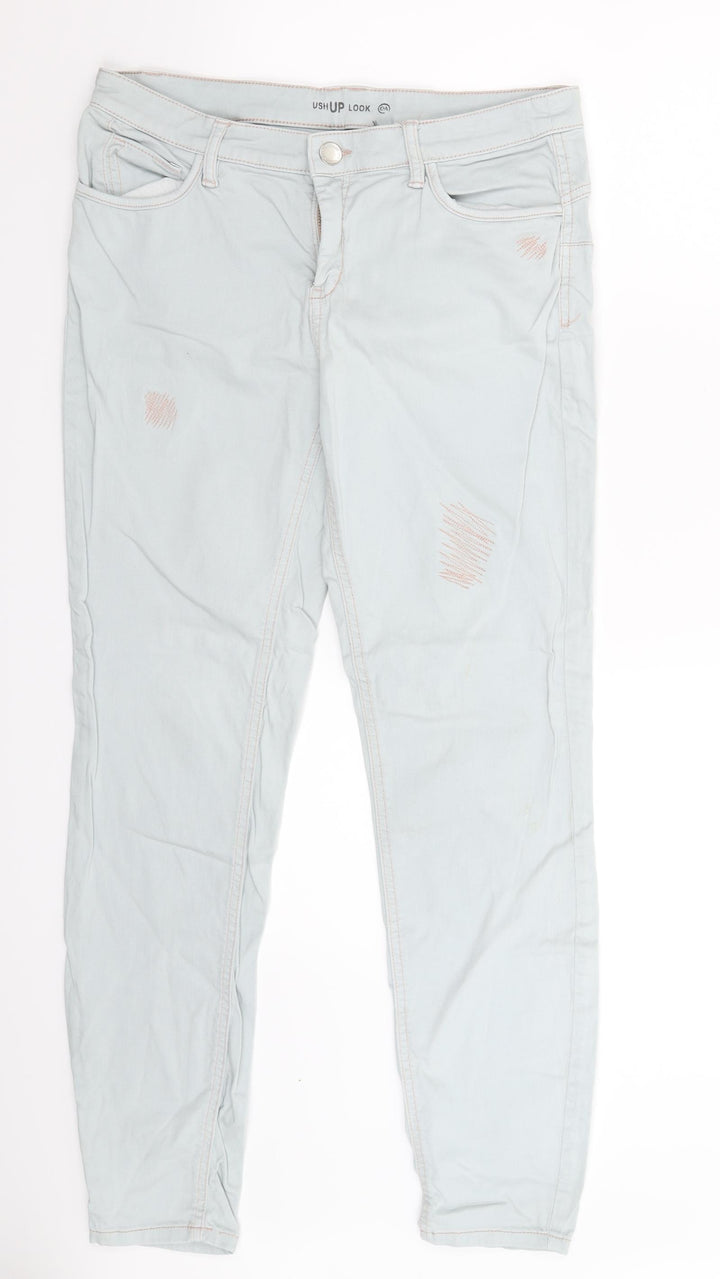 C&A Womens Grey Denim Skinny Jeans Size 31 in L28 in