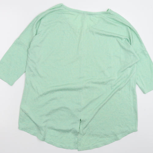 Papaya Womens Green  Knit Pullover Jumper Size 14