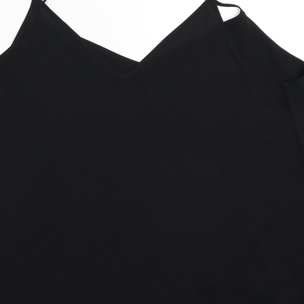 River Island Womens Black   Basic Tank Size 18