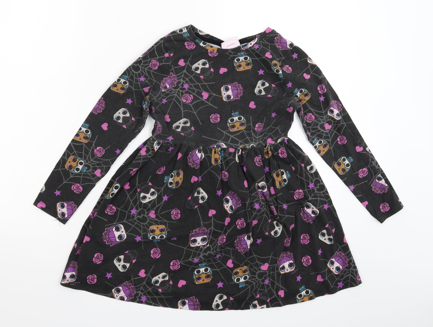 Matalan Girls Black   Fit & Flare  Size 8-9 Years