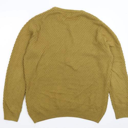 Primark Mens Beige  Knit Pullover Jumper Size XL