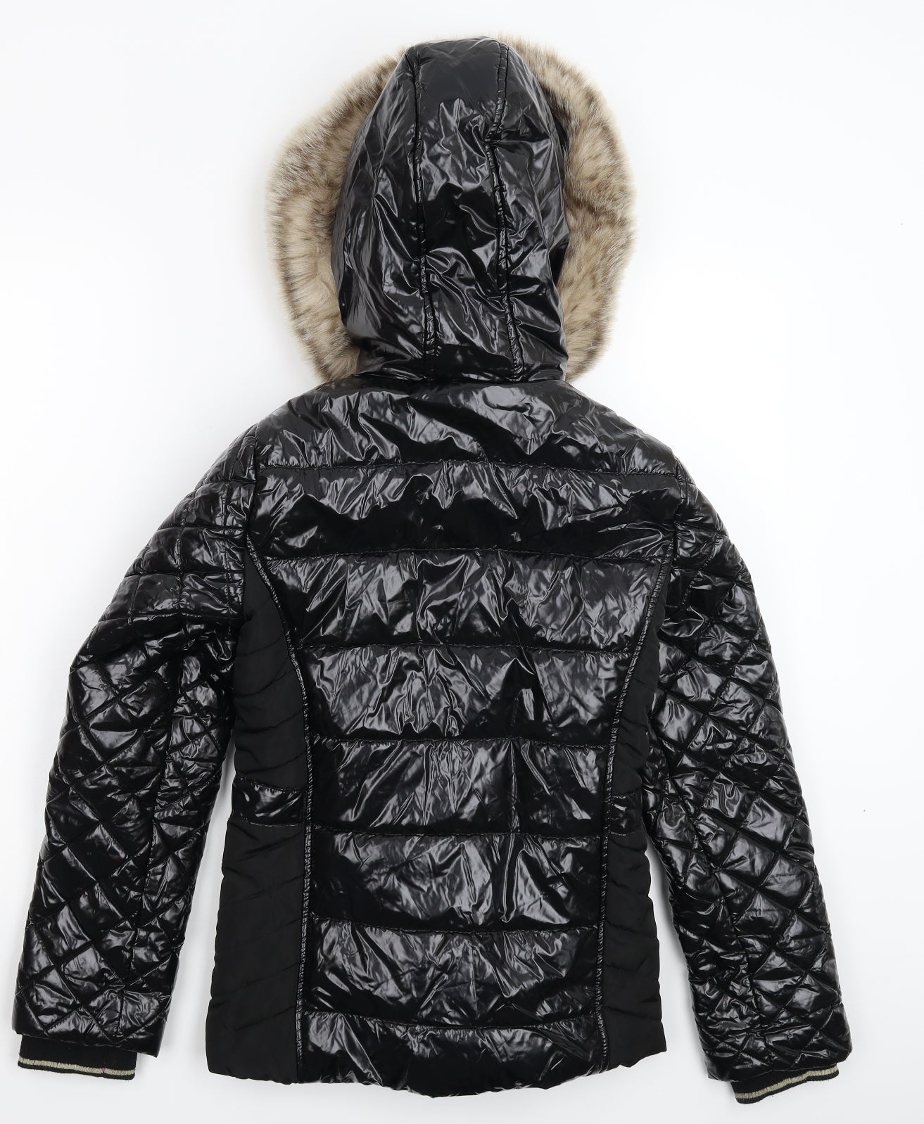River Island Girls Black   Parka Coat Size 11-12 Years