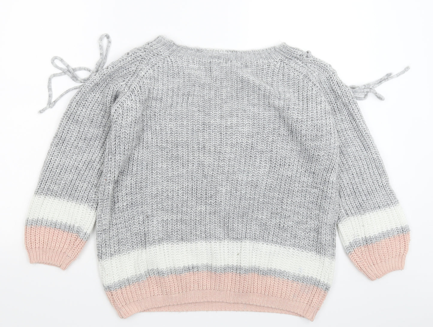 Quiz Womens Multicoloured  Knit Pullover Jumper Size S