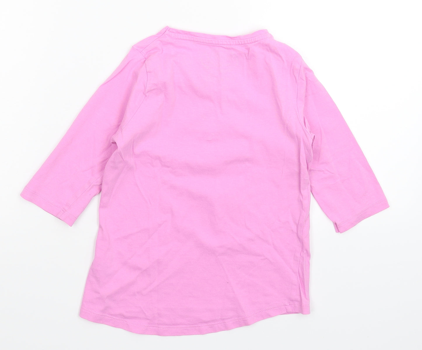 F&F Girls Pink   Basic T-Shirt Size 6-7 Years