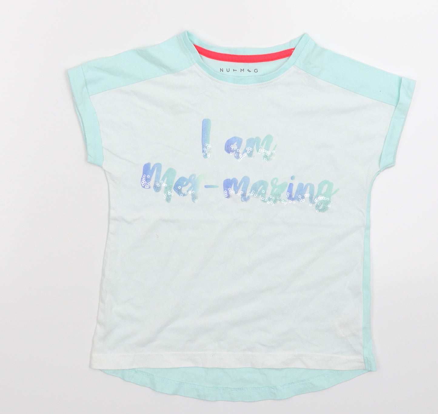 Nutmeg Girls Multicoloured   Basic T-Shirt Size 6-7 Years