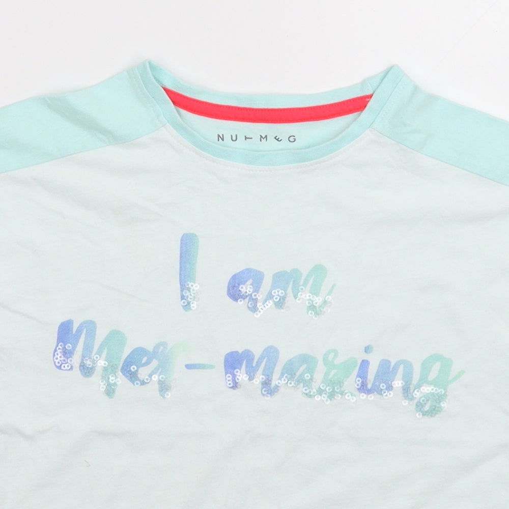 Nutmeg Girls Multicoloured   Basic T-Shirt Size 6-7 Years