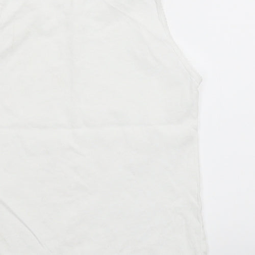 George Girls White   Basic Tank Size 7-8 Years