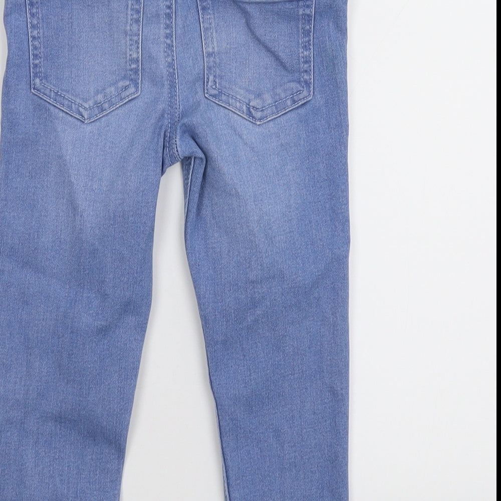 Denim & Co. Girls Blue  Denim Jegging Jeans Size 3-4 Years