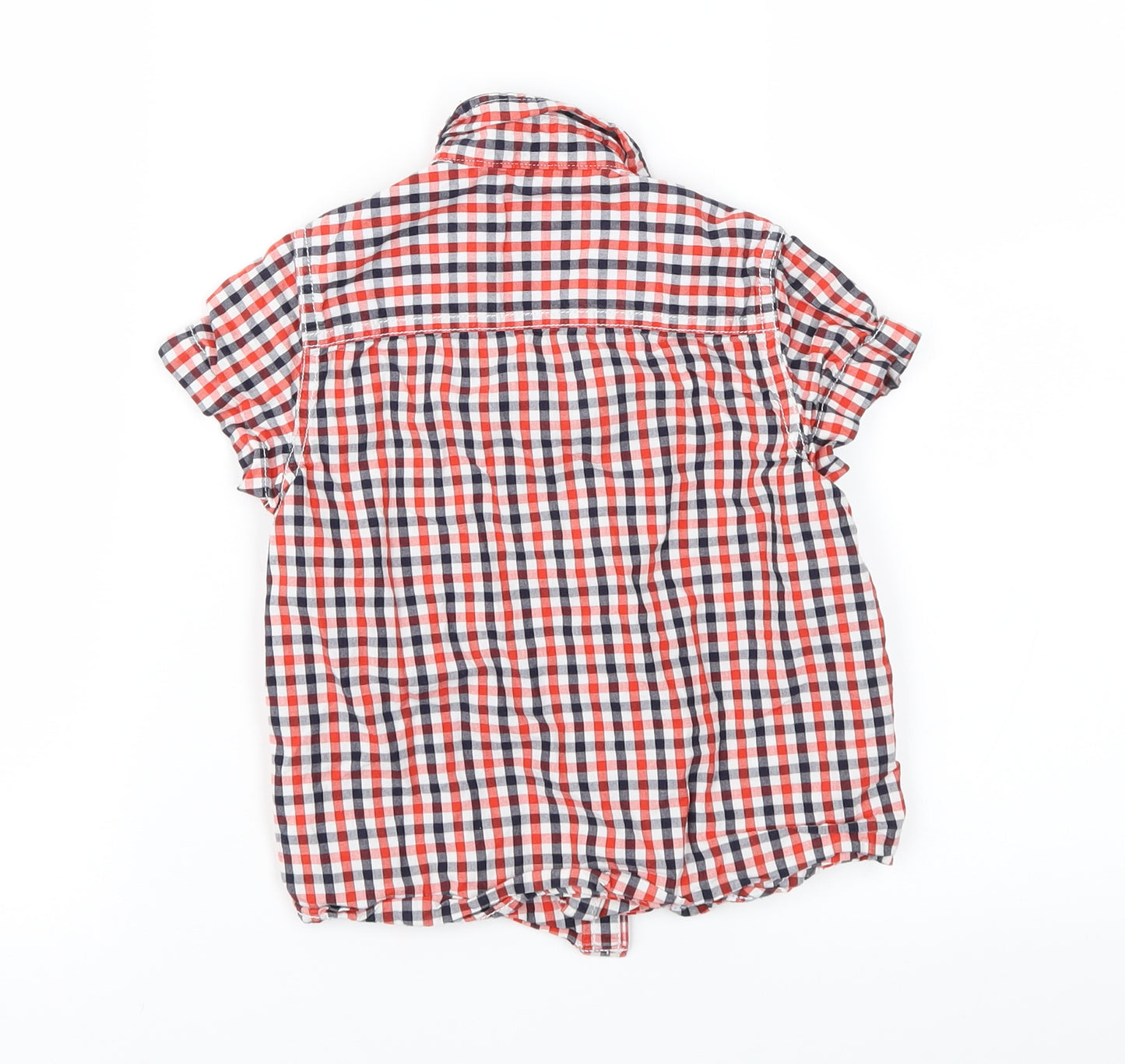 NEXT Boys Red Check  Basic Button-Up Size 4 Years