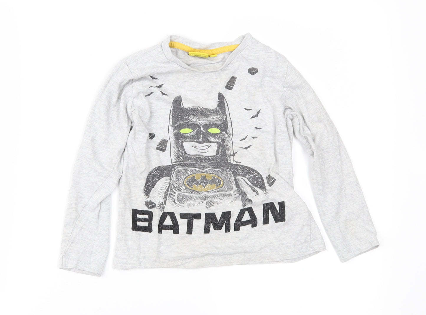 LEGO Boys Grey   Basic T-Shirt Size 3-4 Years  - Batman