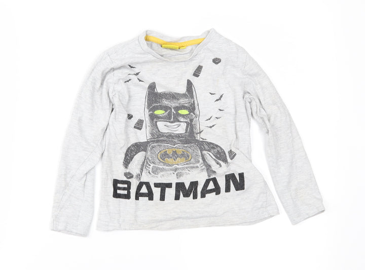 LEGO Boys Grey   Basic T-Shirt Size 3-4 Years  - Batman