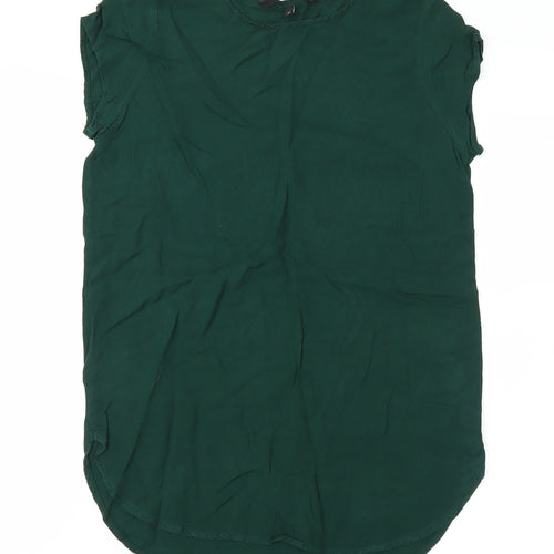 Vera Moda Womens Green   Basic Blouse Size 6