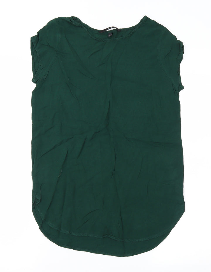Vera Moda Womens Green Basic Blouse Size 6