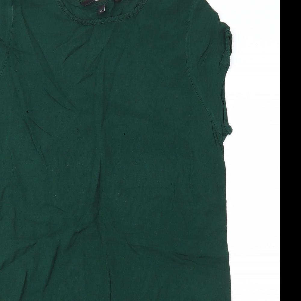 Vera Moda Womens Green   Basic Blouse Size 6