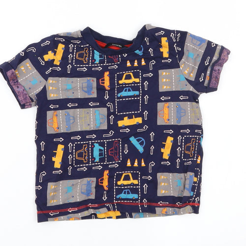 George Boys Blue Geometric  Basic T-Shirt Size 18-24 Months