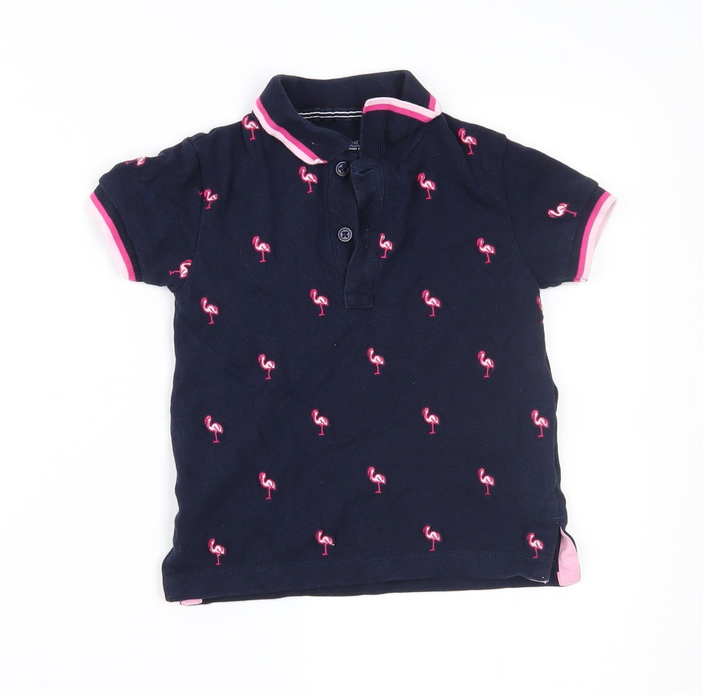 NEXT Boys Blue Geometric  Basic Polo Size 18-24 Months