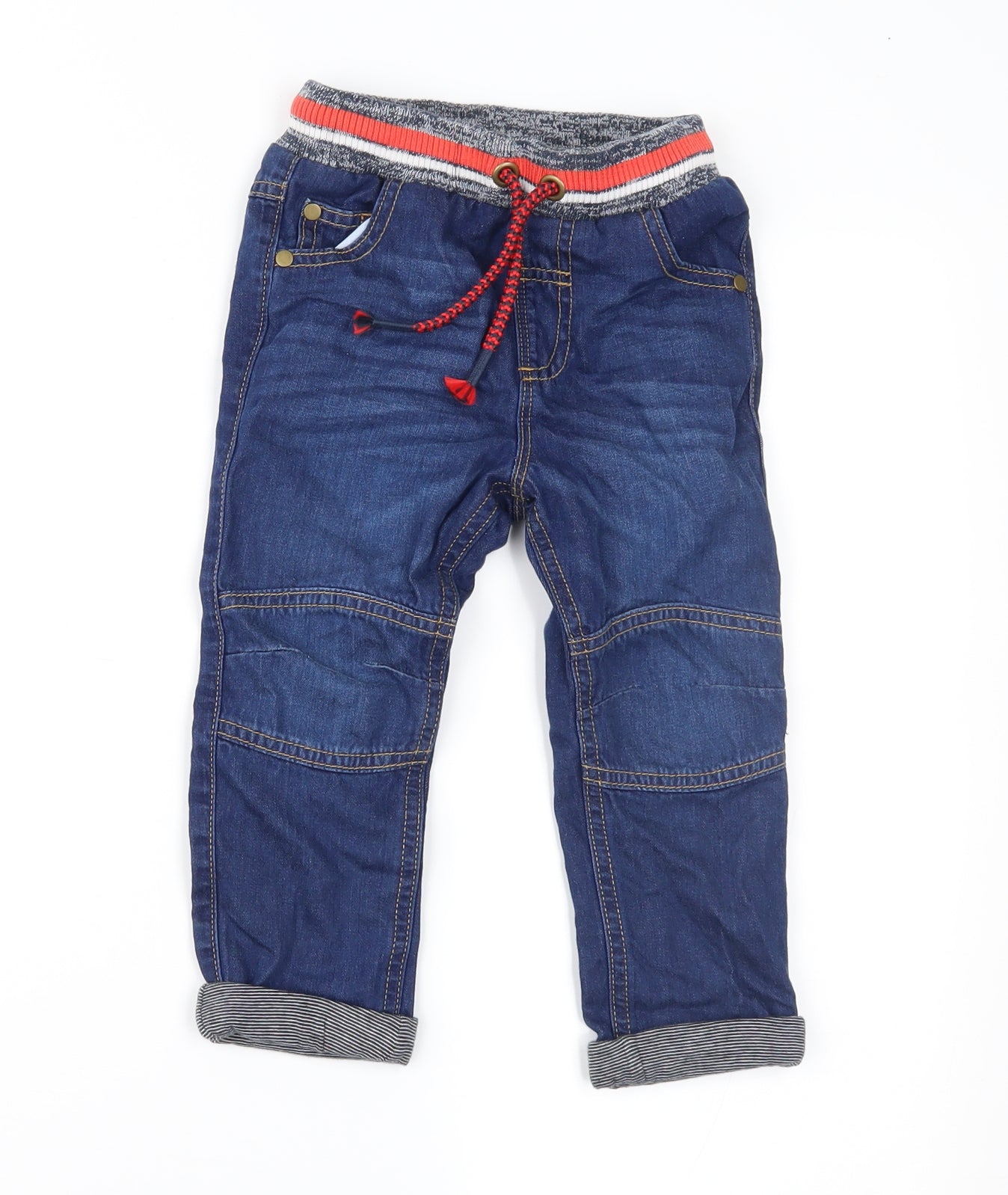 George Boys Blue  Denim Snow Pants Jeans Size 18-24 Months