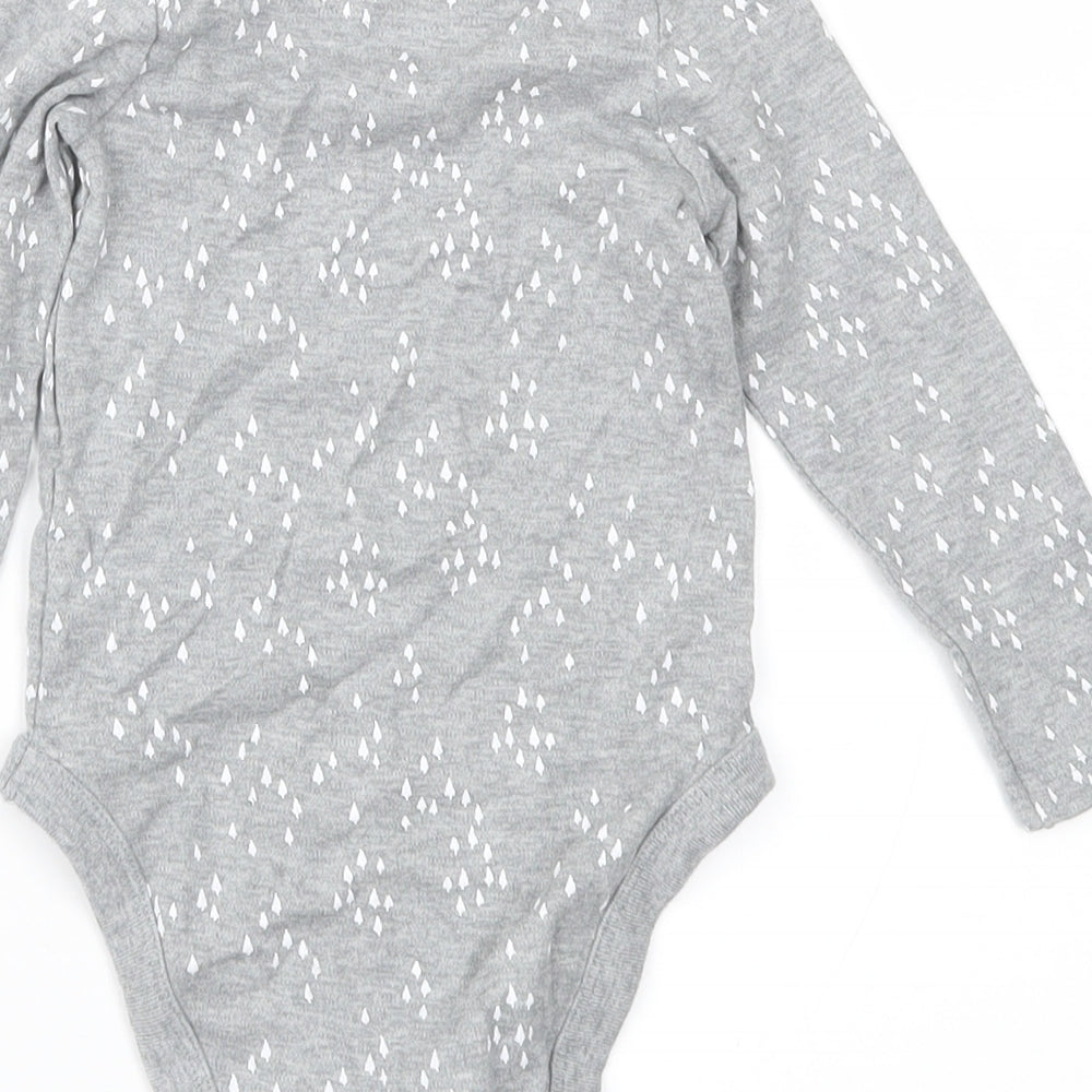 Marks and Spencer Baby Grey Geometric  Basic T-Shirt Size 18-24 Months