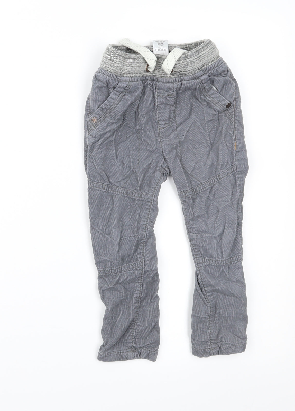 NEXT Boys Grey  Corduroy Cargo Trousers Size 18-24 Months