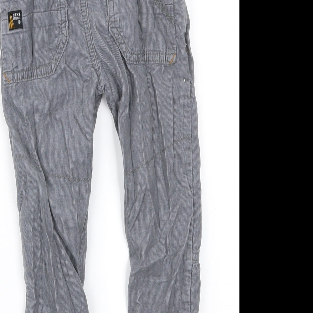 NEXT Boys Grey  Corduroy Cargo Trousers Size 18-24 Months