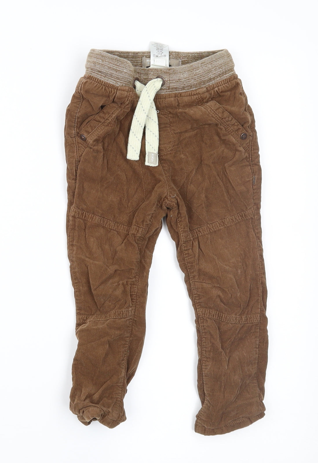 NEXT Boys Brown  Corduroy Cargo Trousers Size 18-24 Months