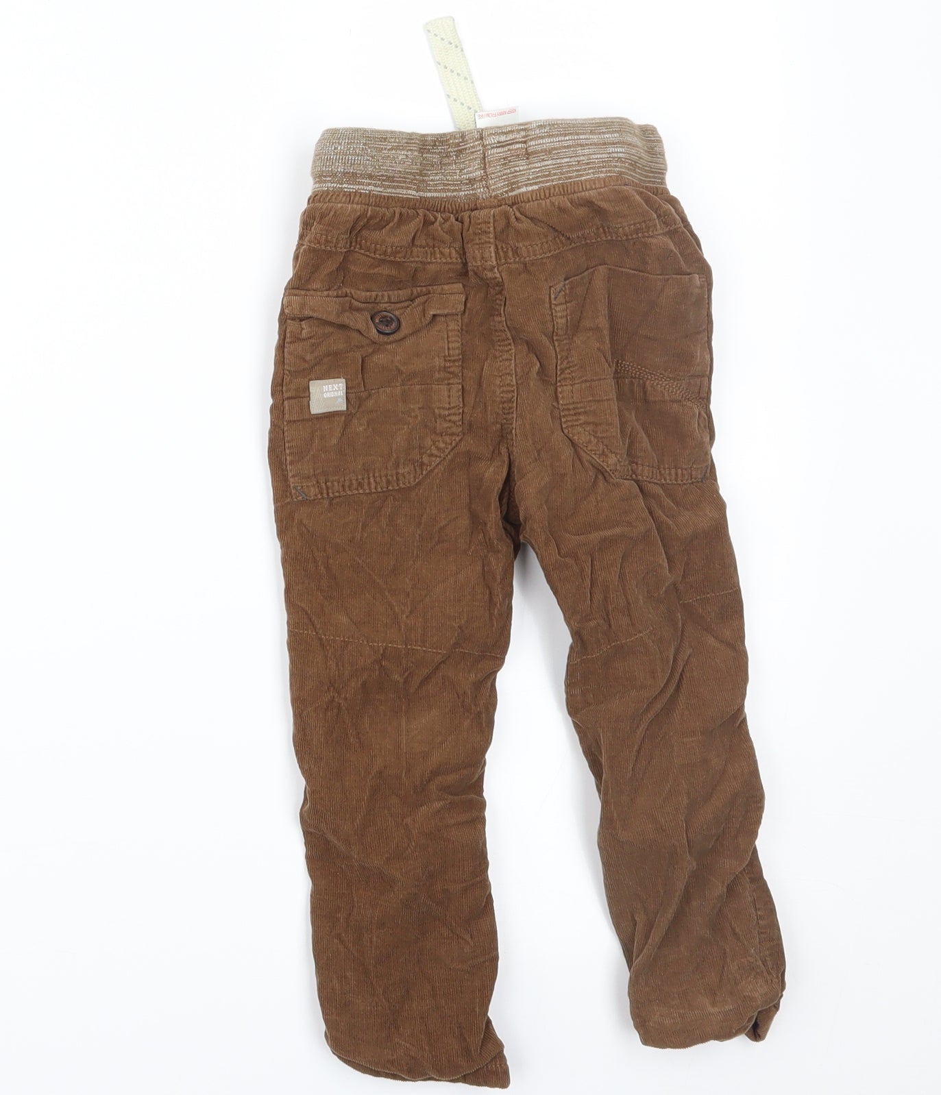 NEXT Boys Brown  Corduroy Cargo Trousers Size 18-24 Months