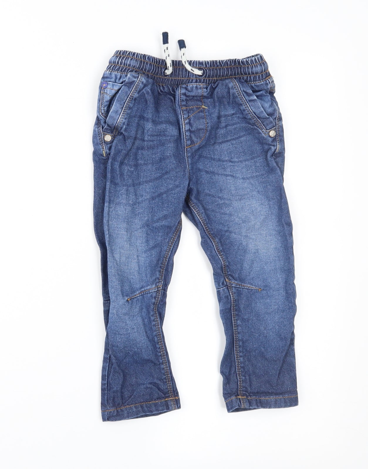 NEXT Boys Blue  Denim Cargo Jeans Size 18-24 Months