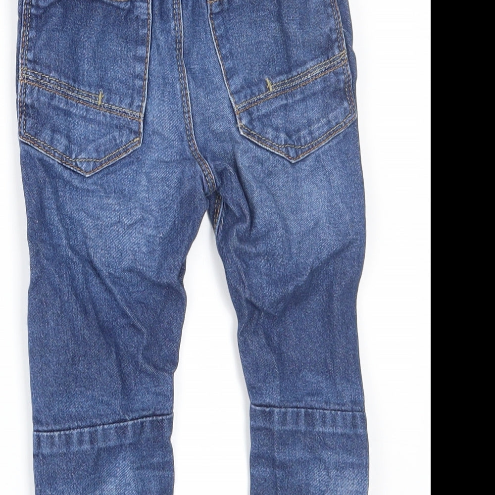 NEXT Boys Blue  Denim Cargo Jeans Size 18-24 Months