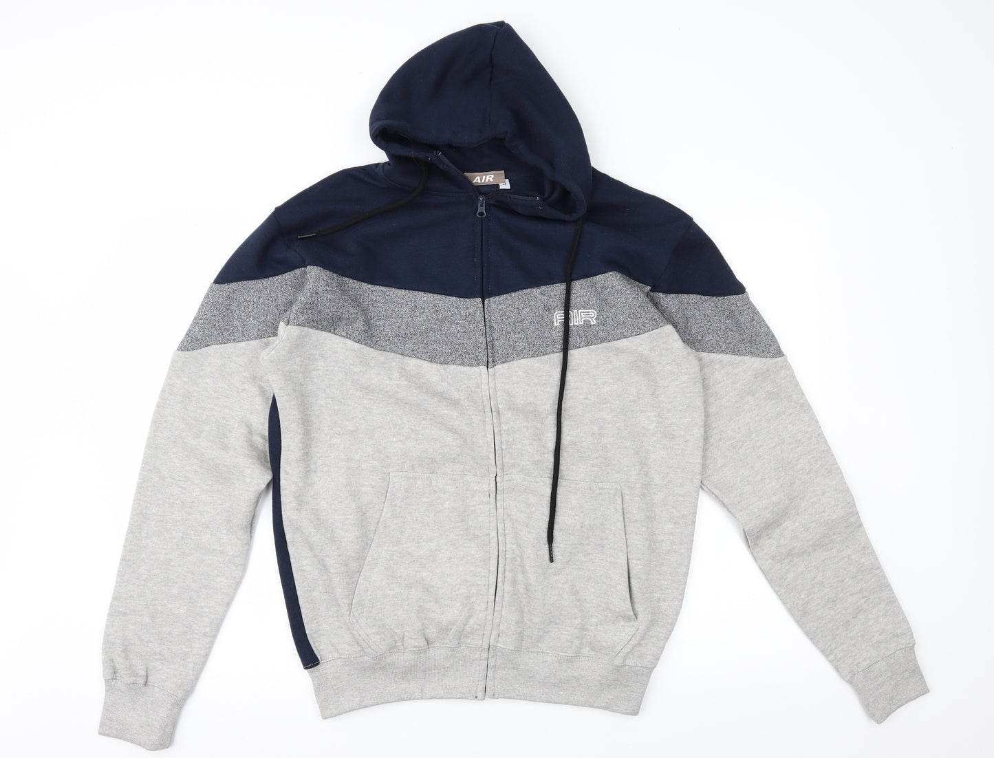 Air Mens Grey   Full Zip Hoodie Size M