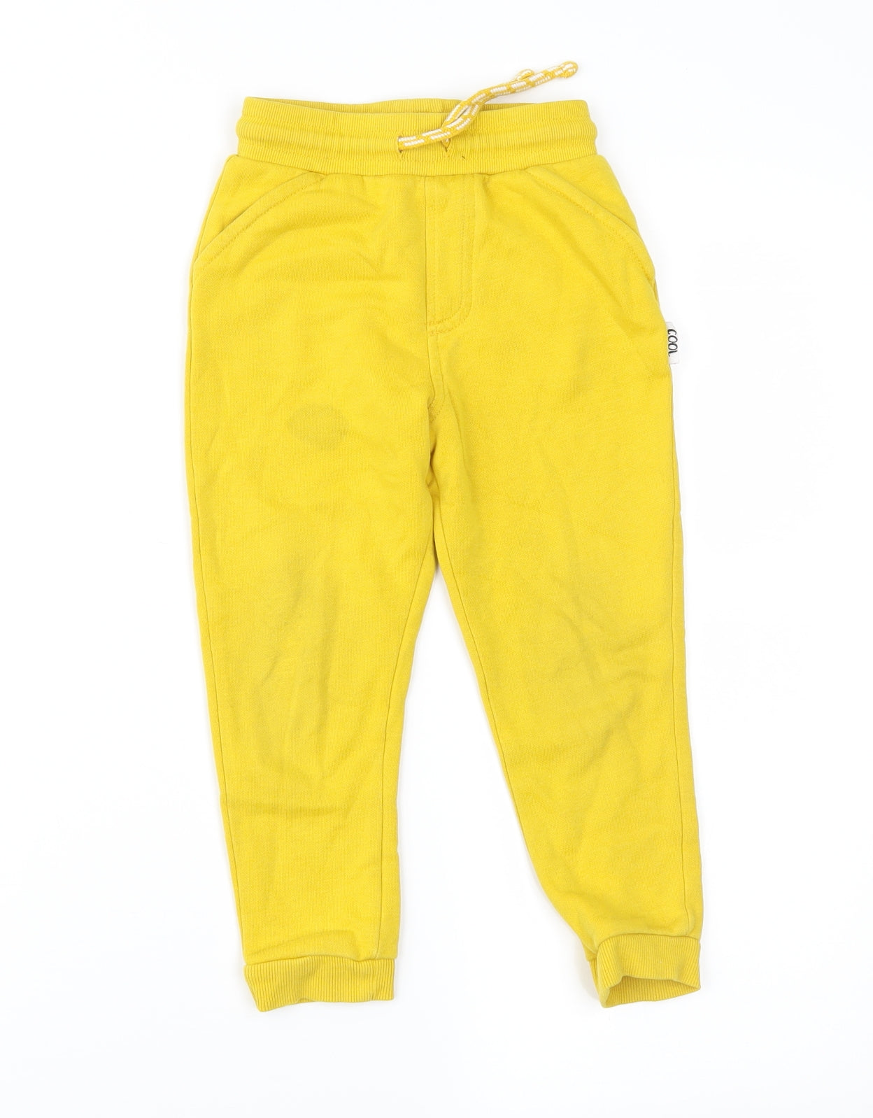 George Boys Yellow   Jogger Trousers Size 3-4 Years