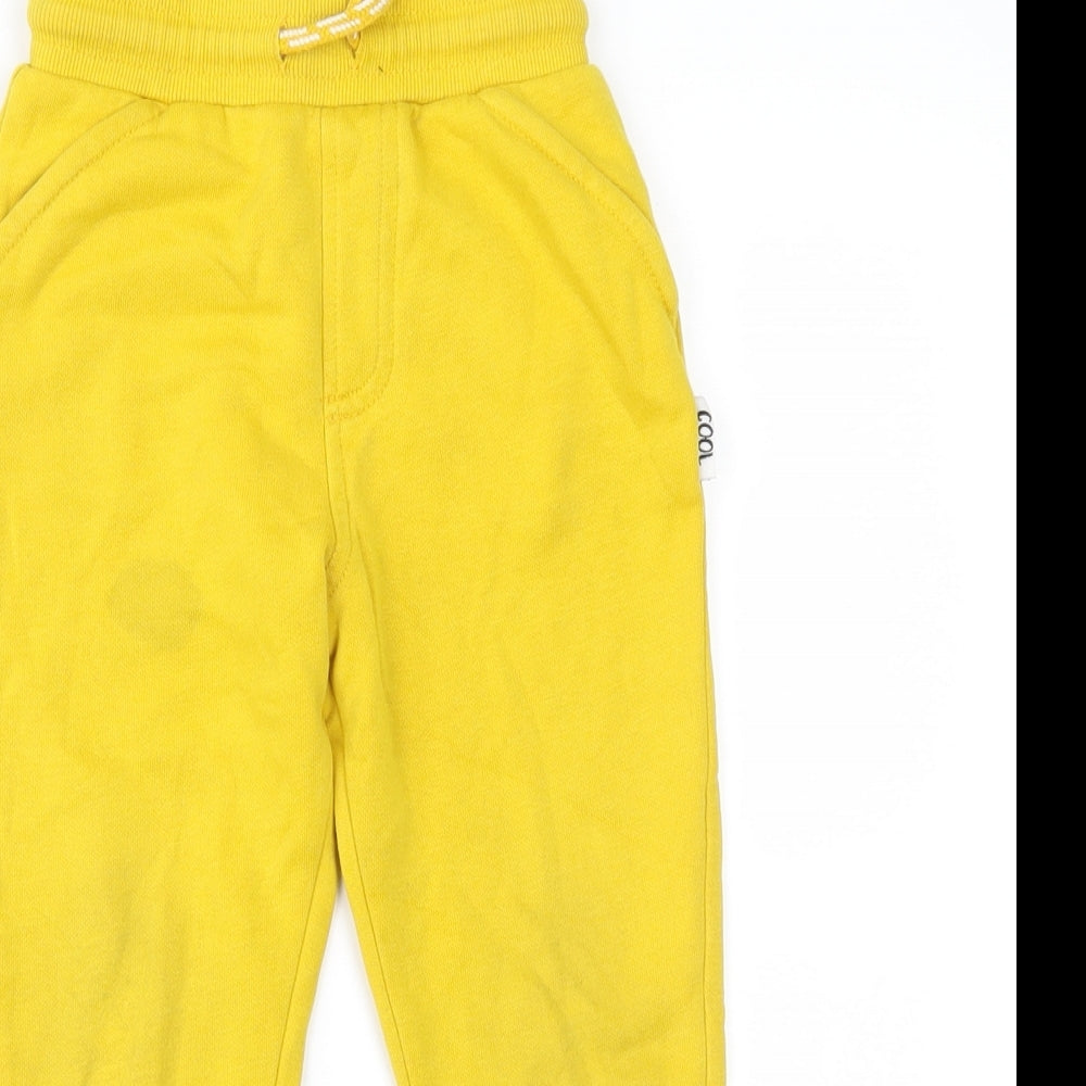 George Boys Yellow   Jogger Trousers Size 3-4 Years