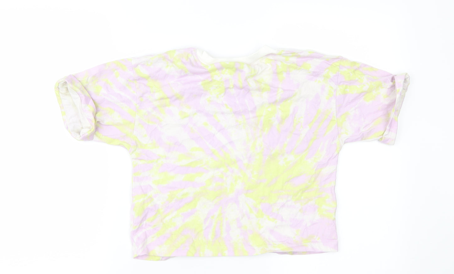 adidas Womens Purple   Cropped T-Shirt Size 10