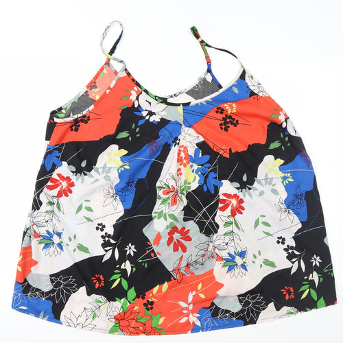 Simply Be Womens Multicoloured Geometric  Camisole Blouse Size 26
