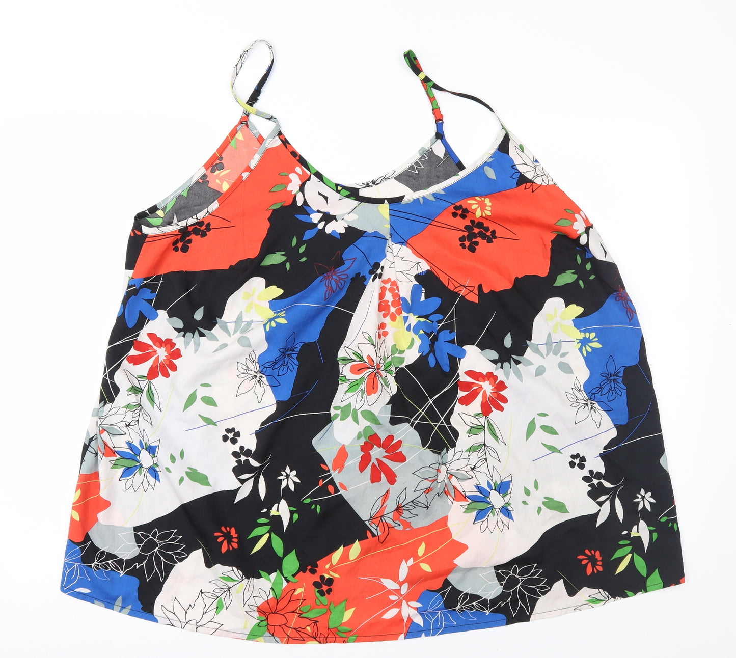 Simply Be Womens Multicoloured Geometric  Camisole Blouse Size 26
