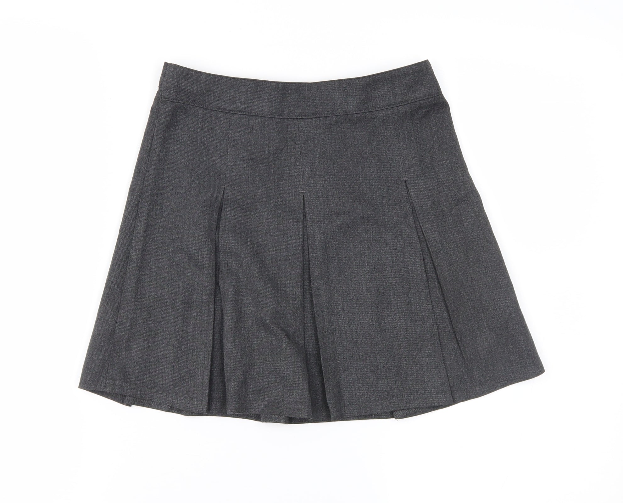 Preworn Girls Grey Pleated Skirt