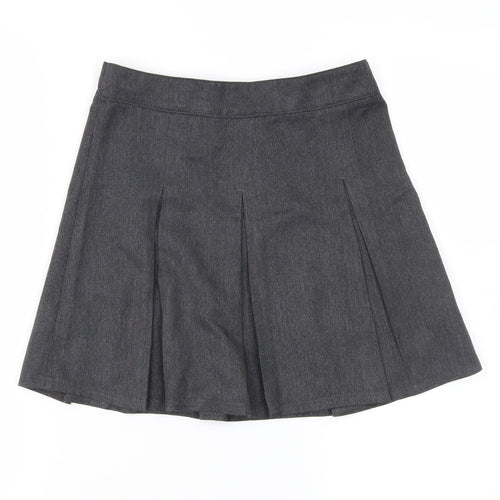 Preworn Girls Grey   Pleated Skirt