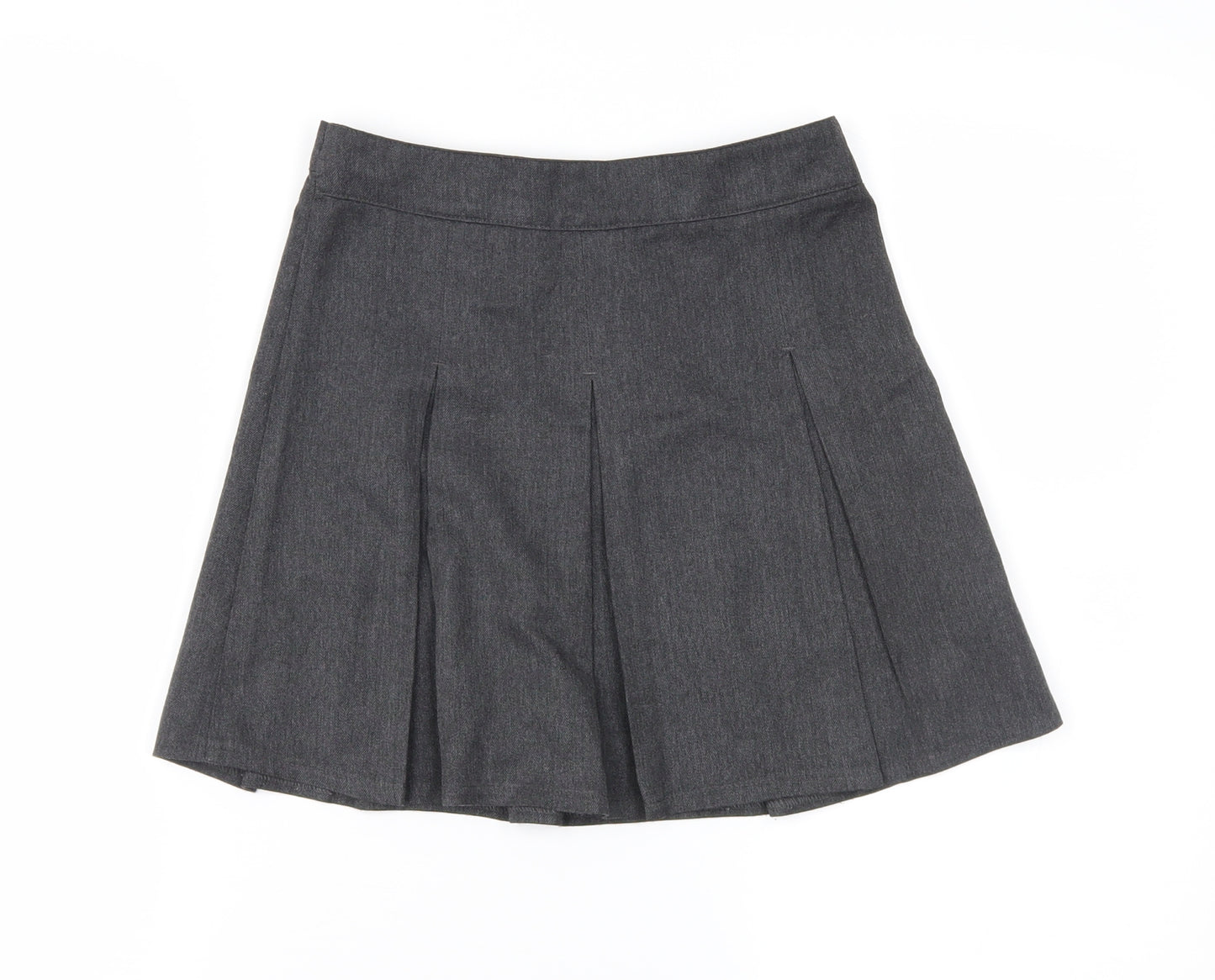 Preworn Girls Grey   Pleated Skirt