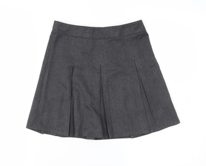 Preworn Girls Grey   Pleated Skirt