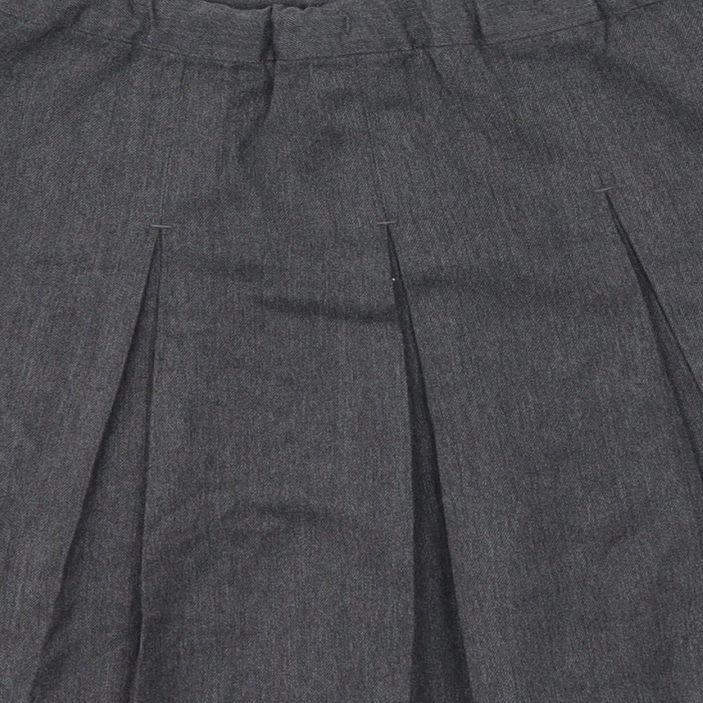 Preworn Girls Grey   Pleated Skirt